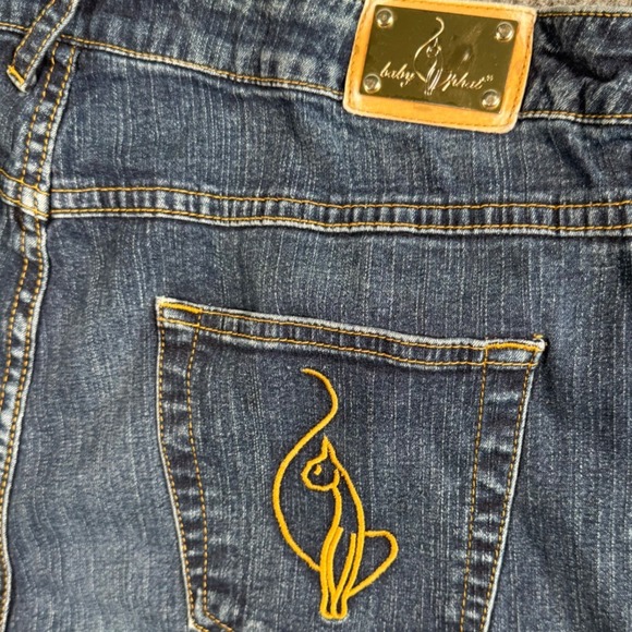Baby Phat Denim - Baby Phat Jeans Womens 18 Y2K Baddie Bootcut Gold Logo Streetwear